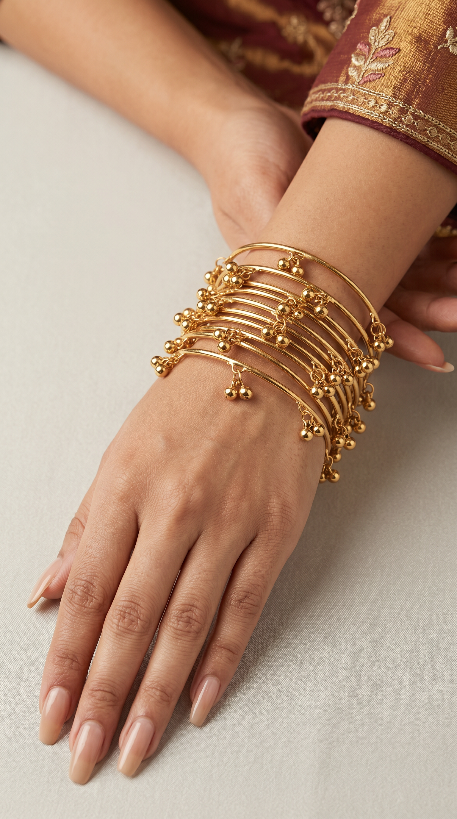 Gold Kashmiri Bangle