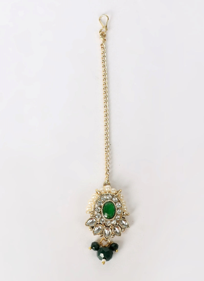 Green Crystal Chocker set