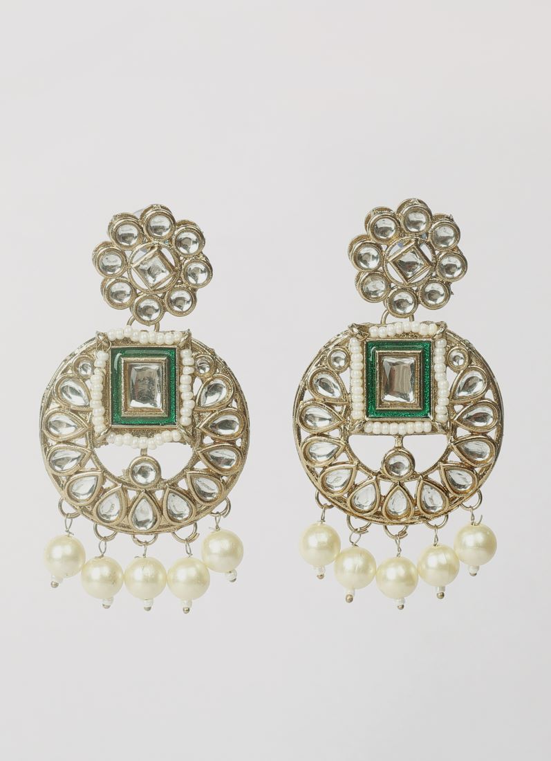 Pearl Kundan Heavy Necklace Set