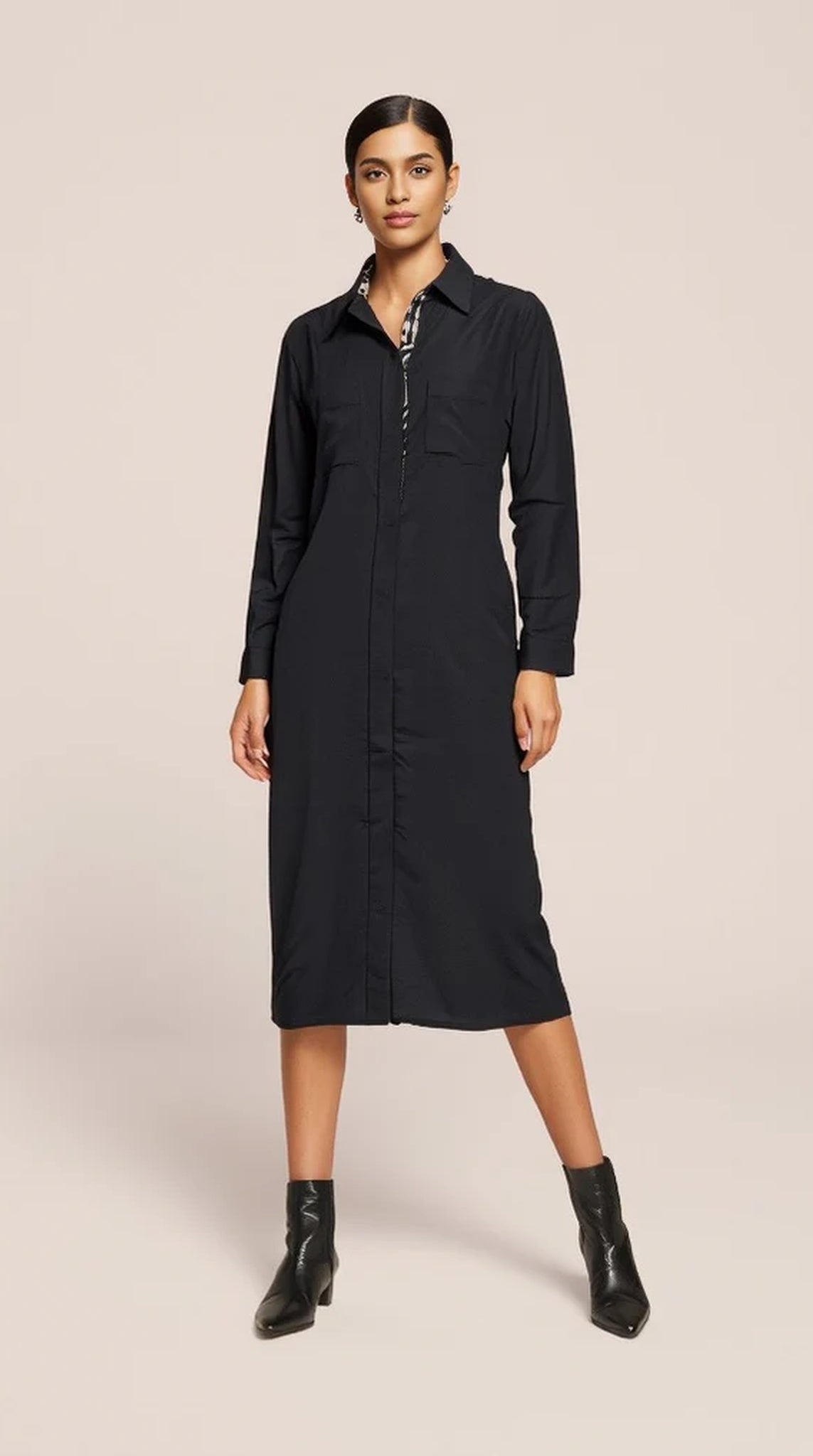 Navy Blue Shirt Kurta