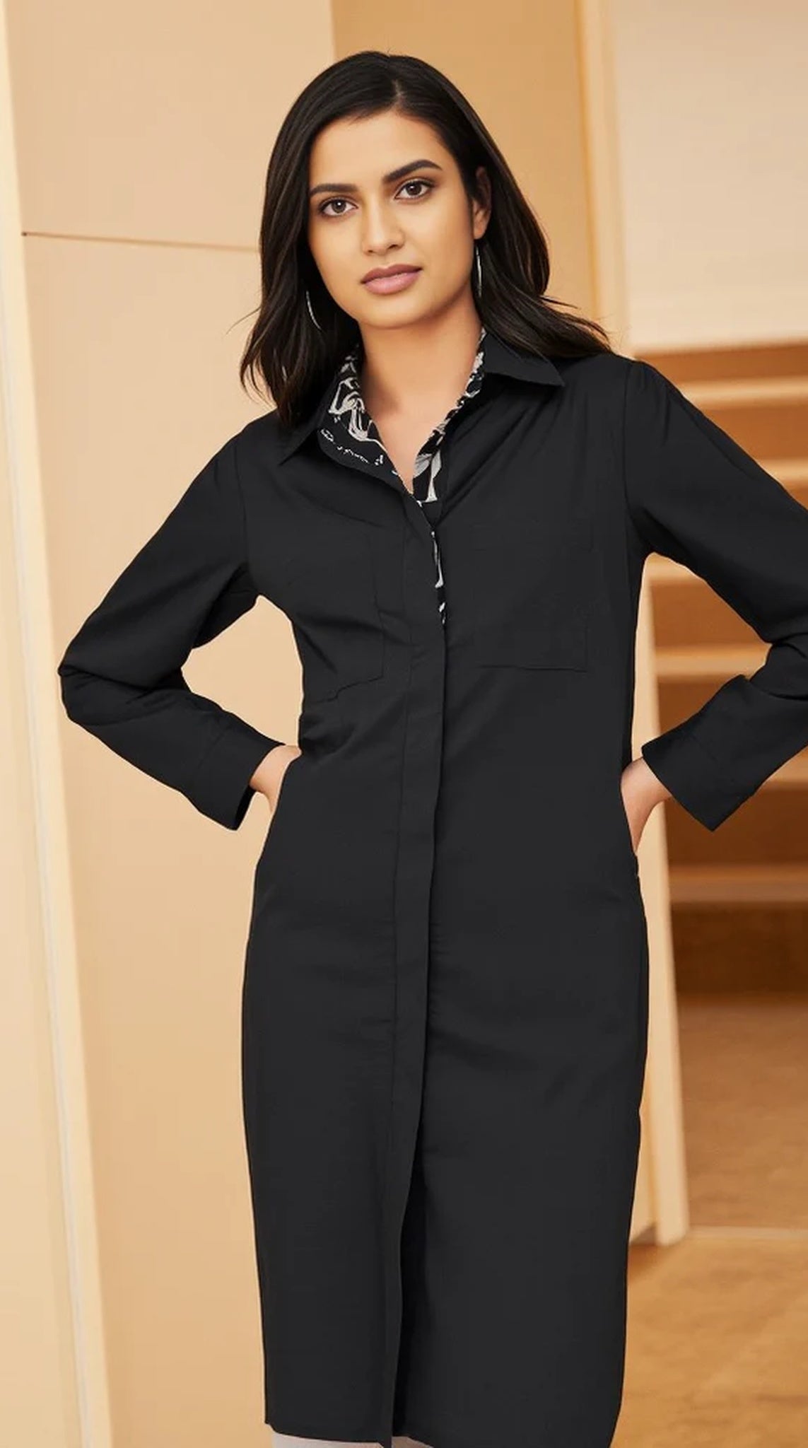 Navy Blue Shirt Kurta