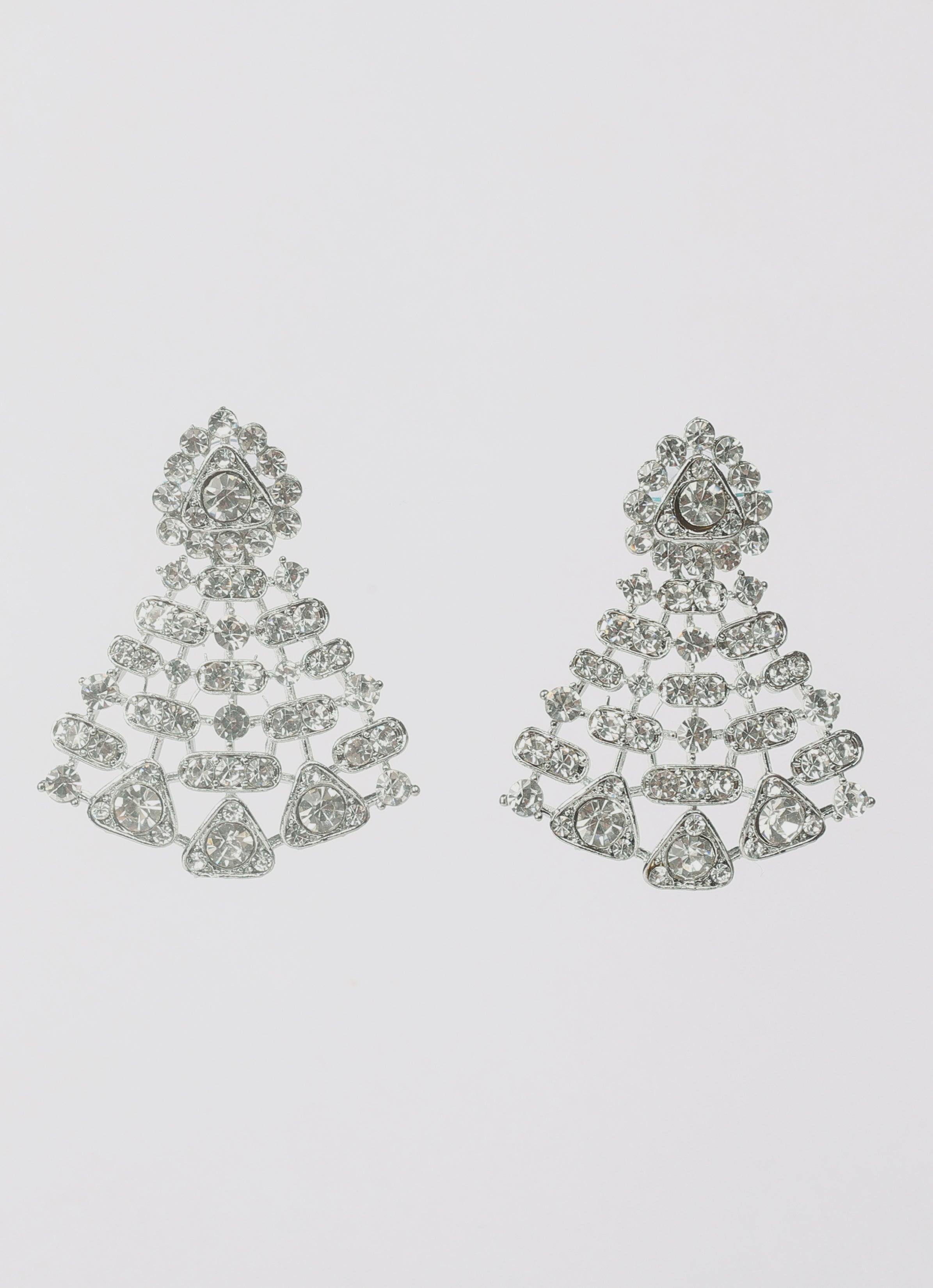 Silver Diamonte Necklace Set