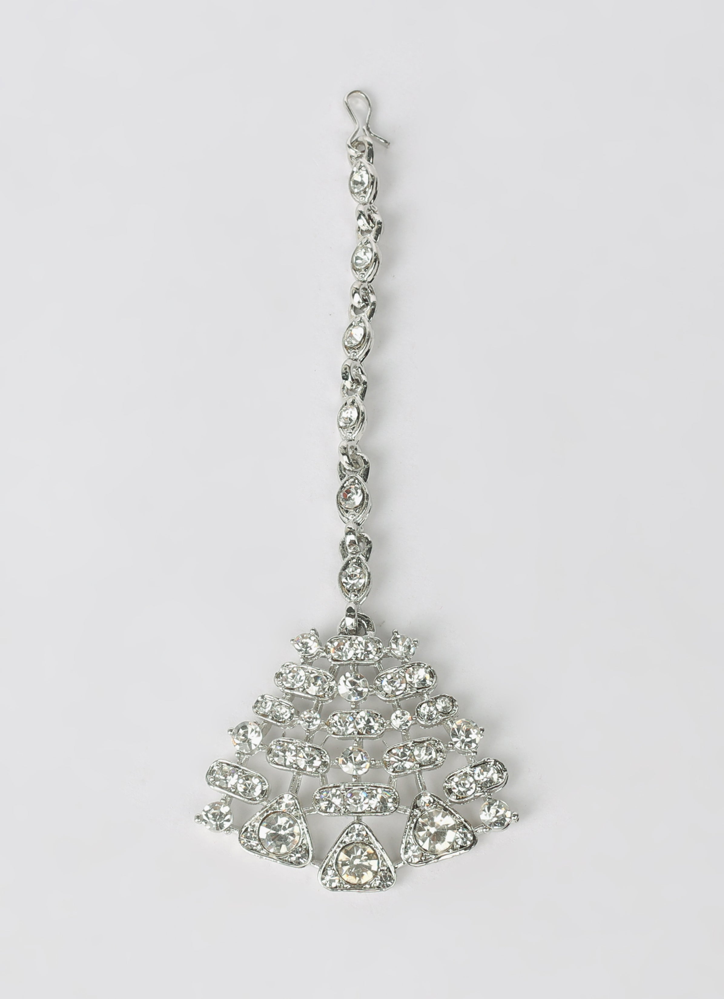 Silver Diamonte Necklace Set