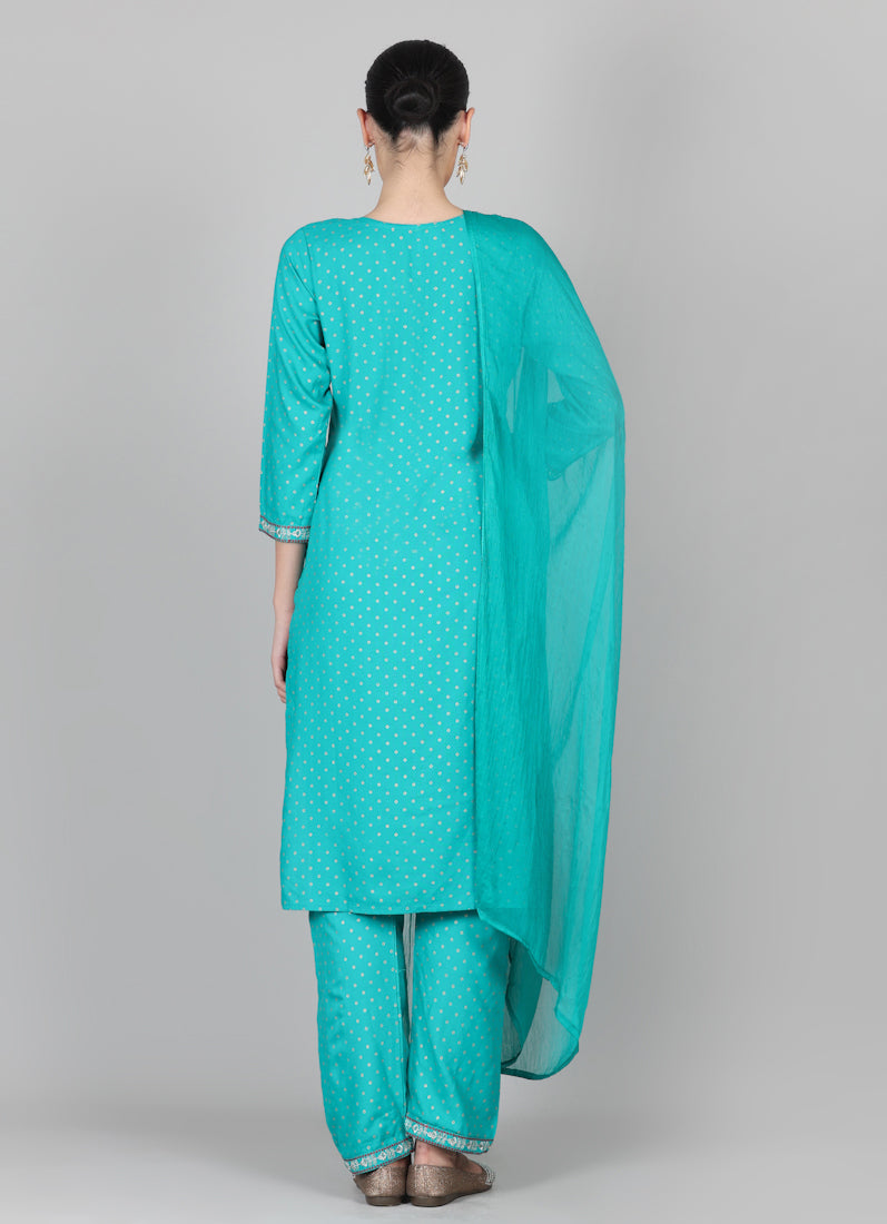 Rama Thread Embroidered Suit Set