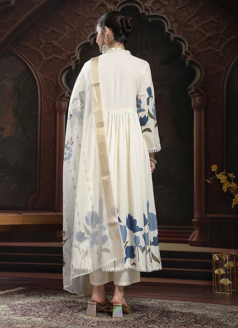 Off White Naira Cut Suit Set