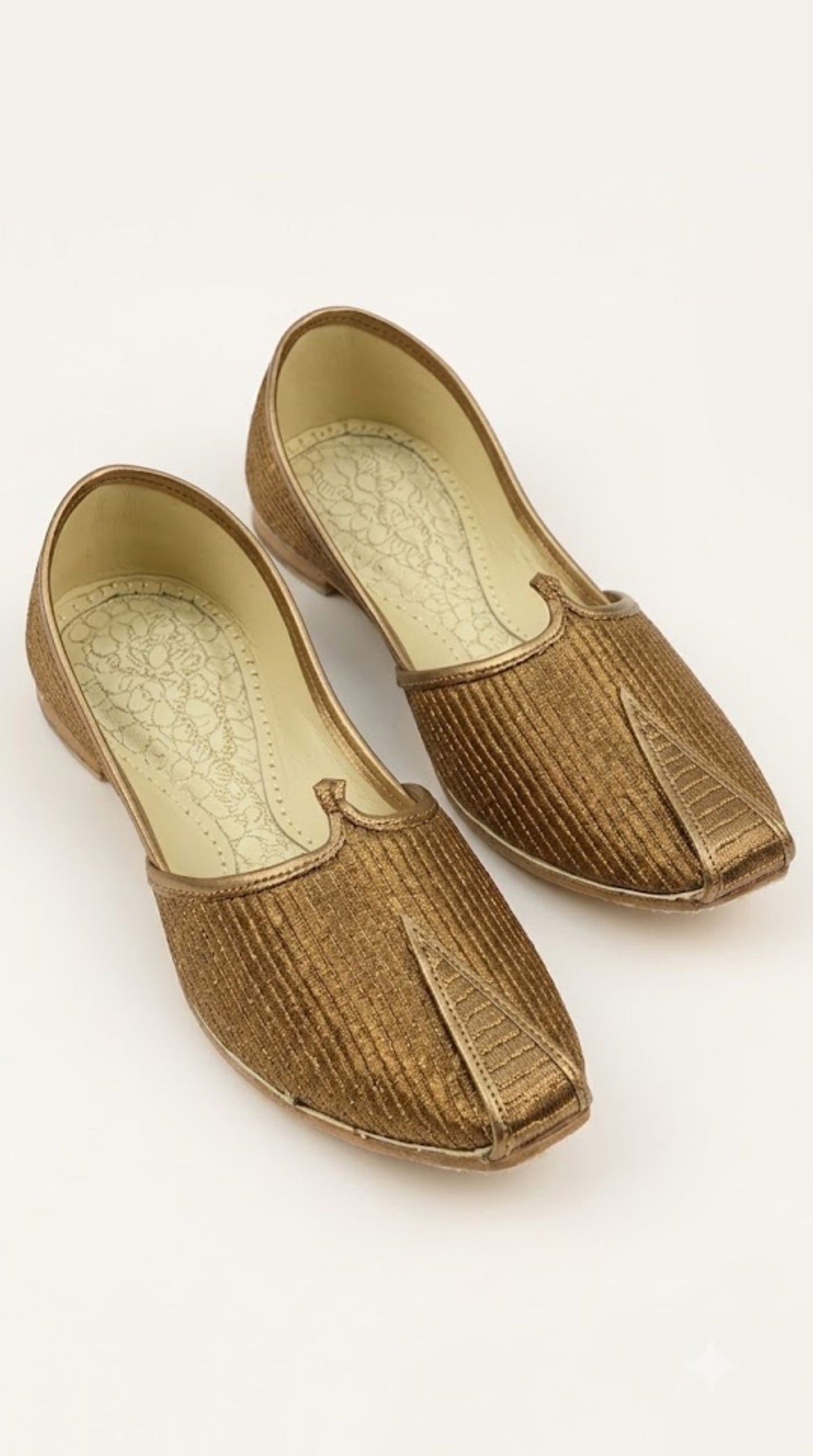 Copper Zari Mens Jutti