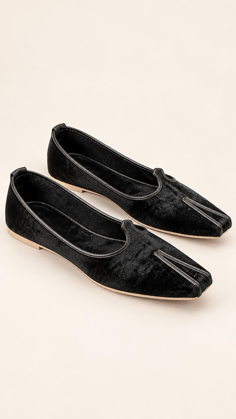 Men's Black Velvet Khussa 