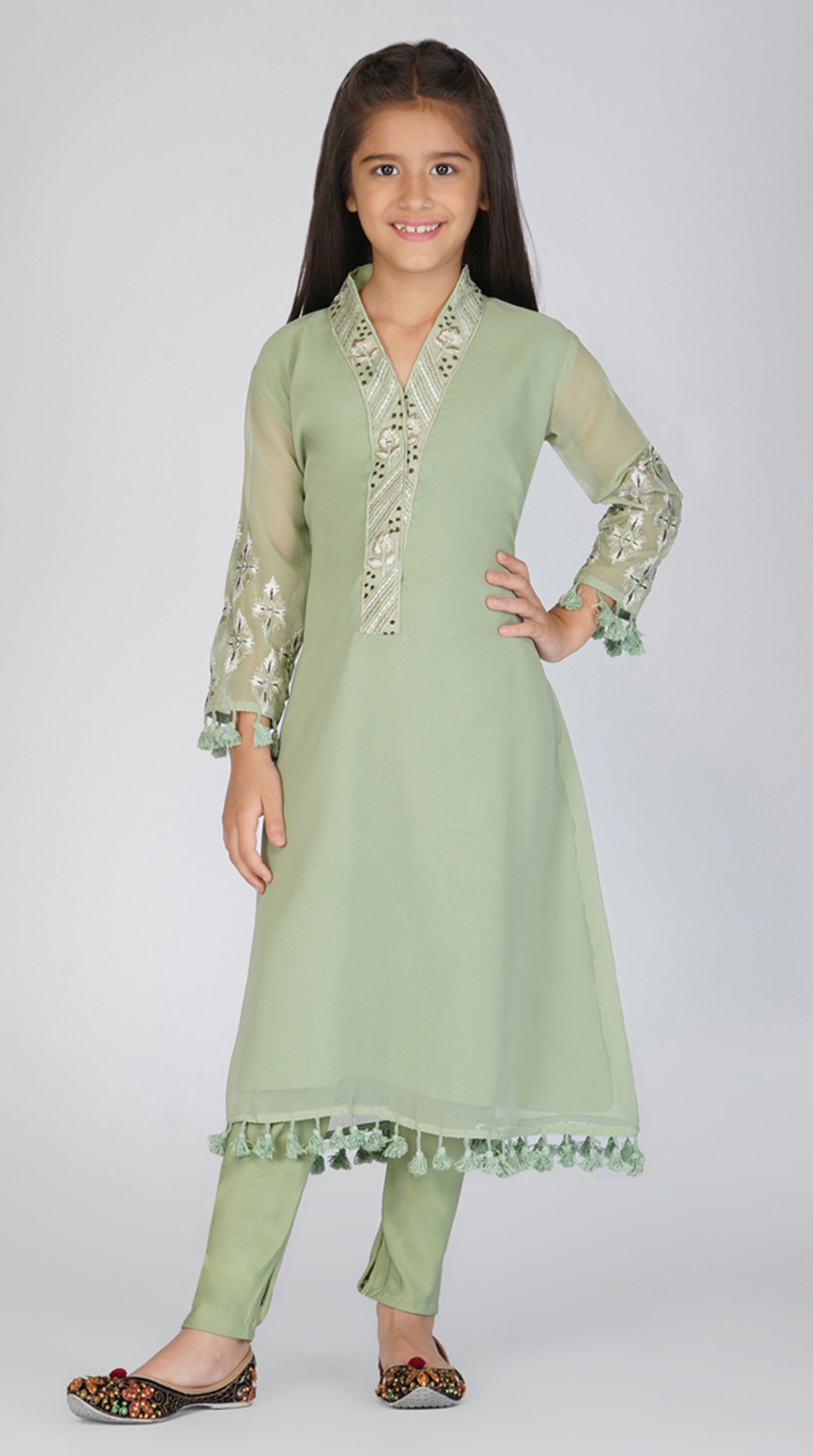 Georgette A-Line Suit Set