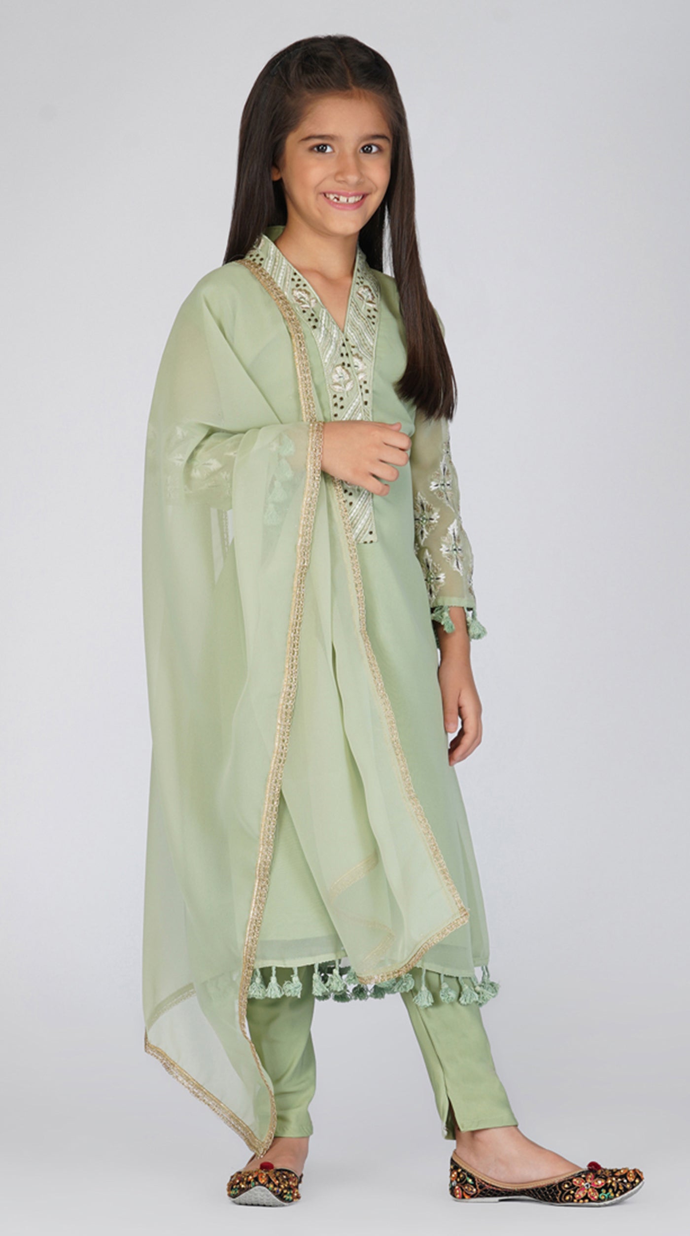 Georgette A-Line Suit Set