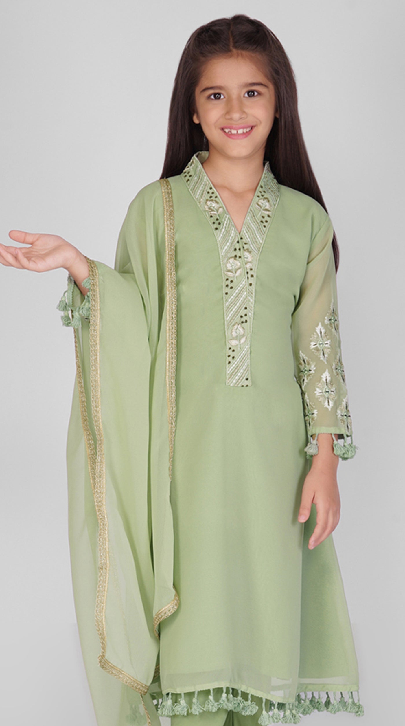 Georgette A-Line Suit Set