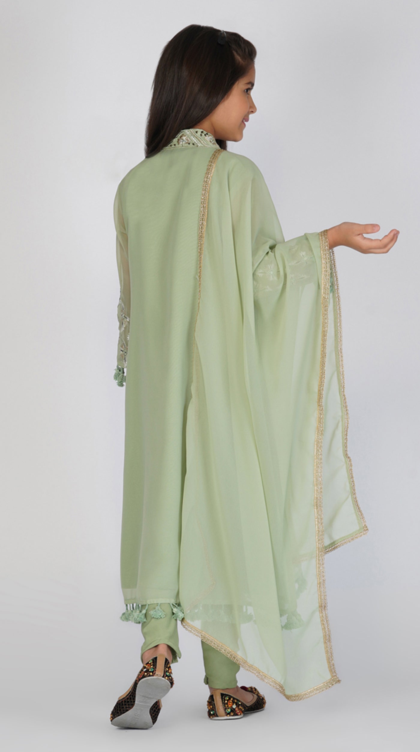 Georgette A-Line Suit Set