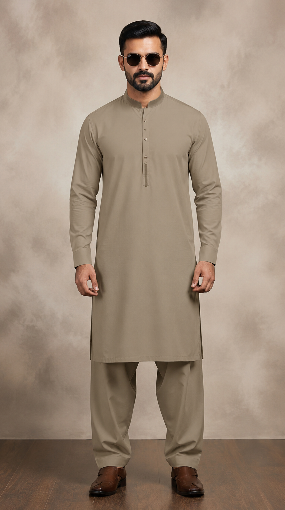 Moss green Men's shalwar kameez