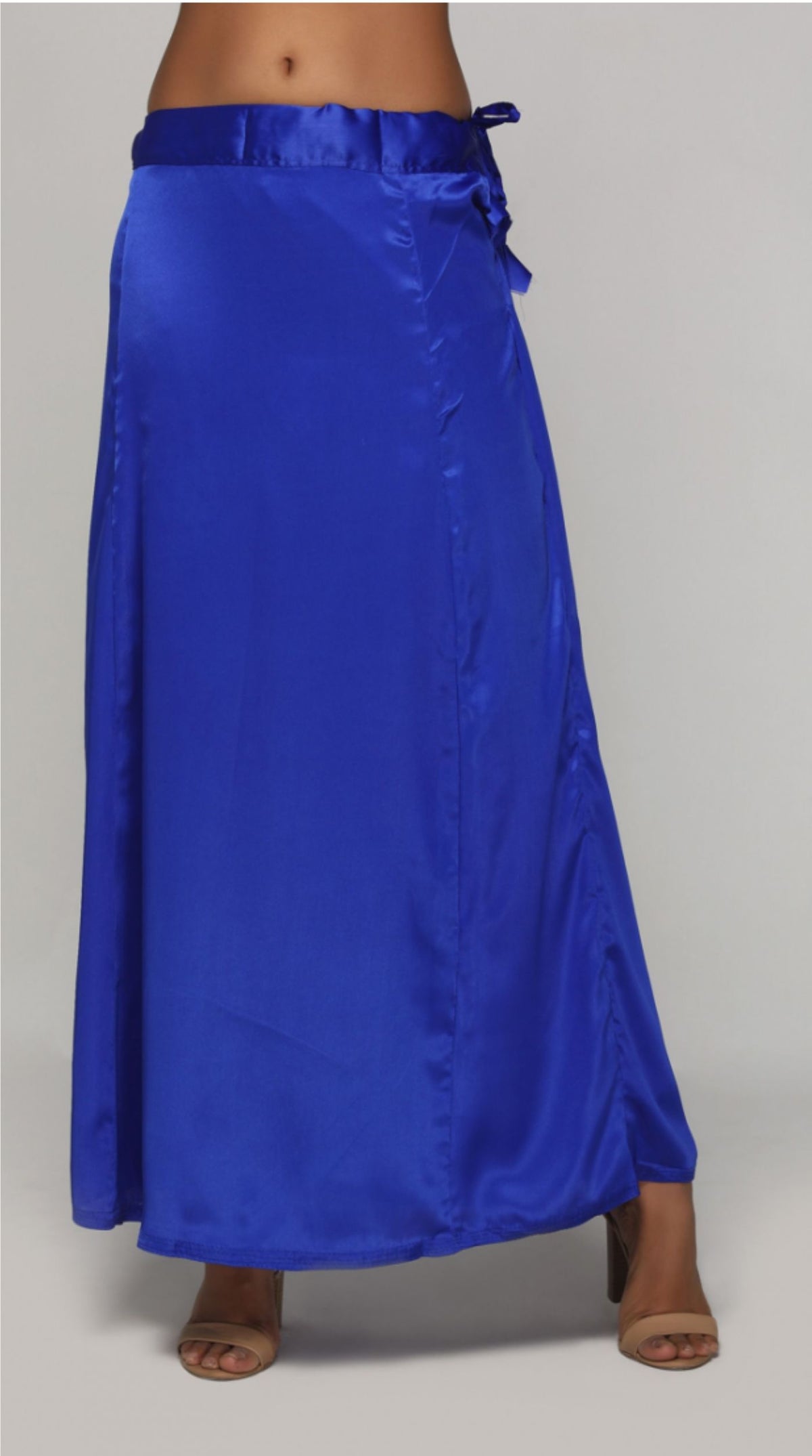 Classic Royal Blue Satin Petticoat