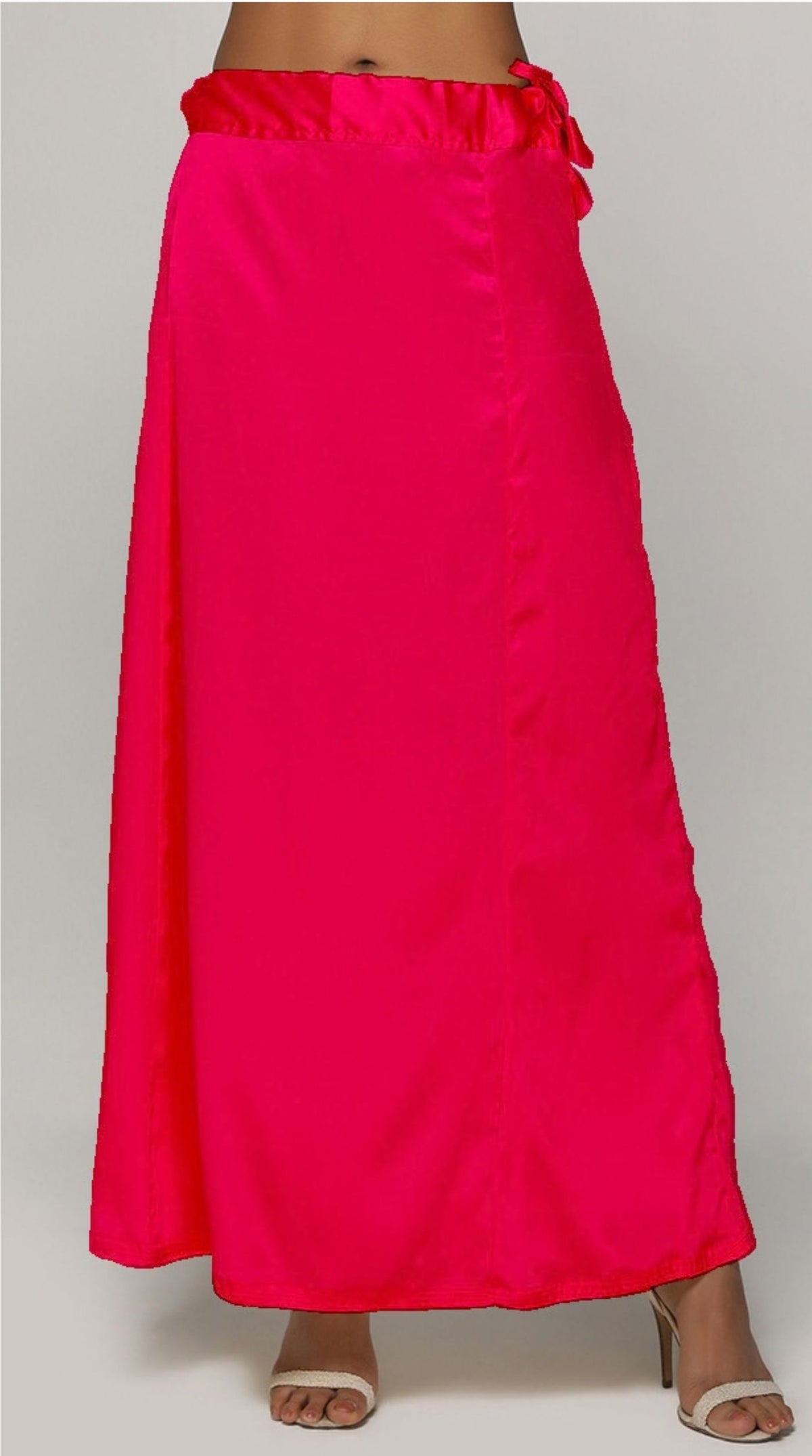 Classic Rose Pink Satin Petticoat