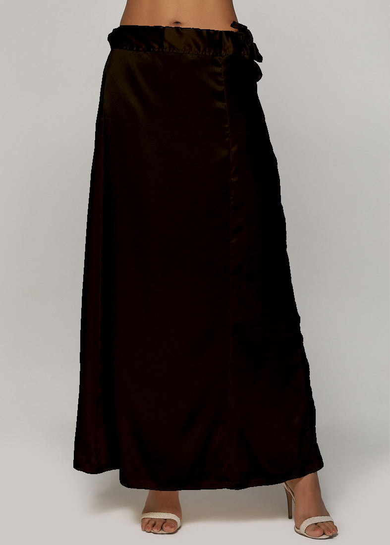 Classic Black Satin Petticoat