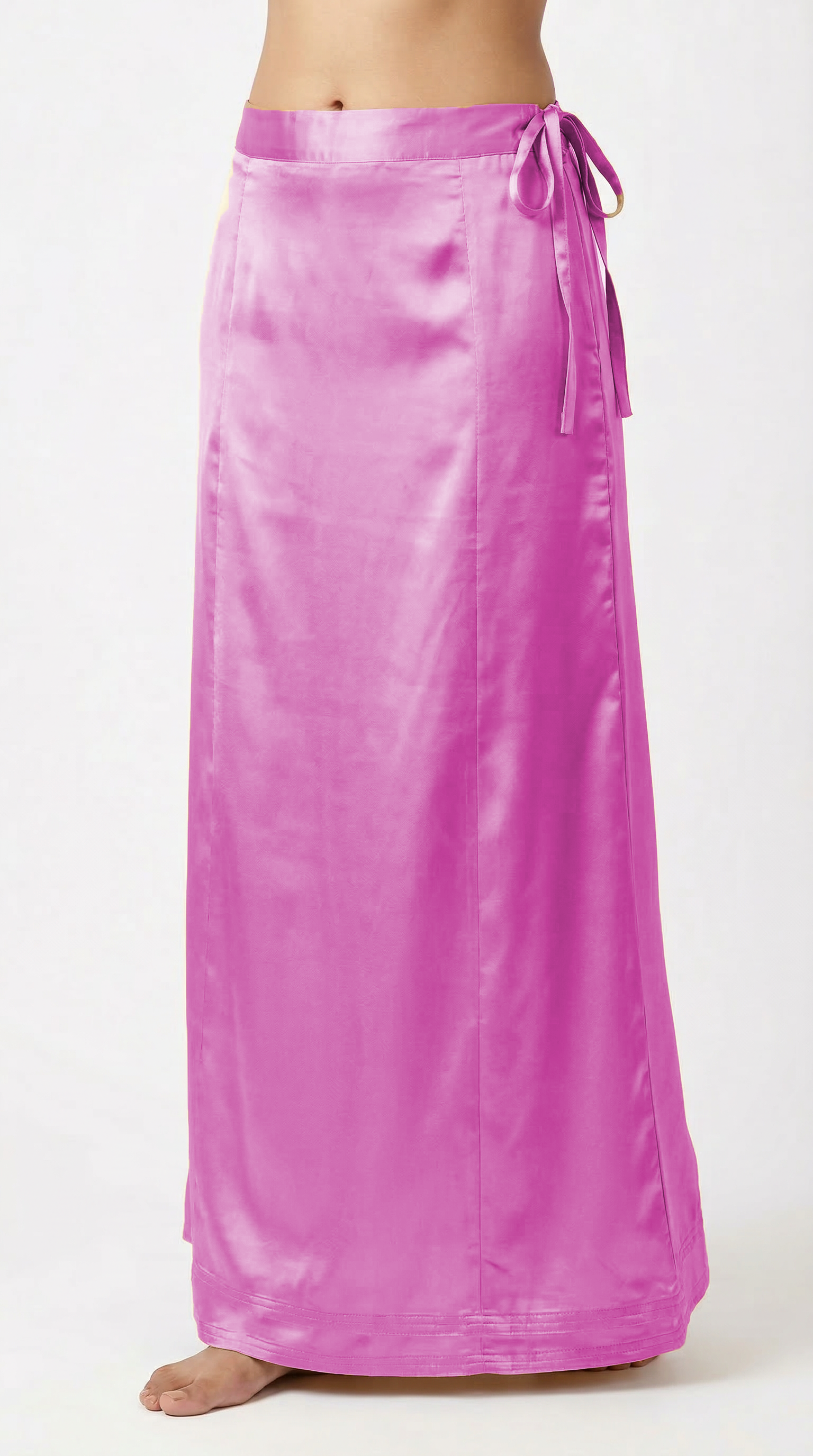 Pink Satin Saree Petticoat