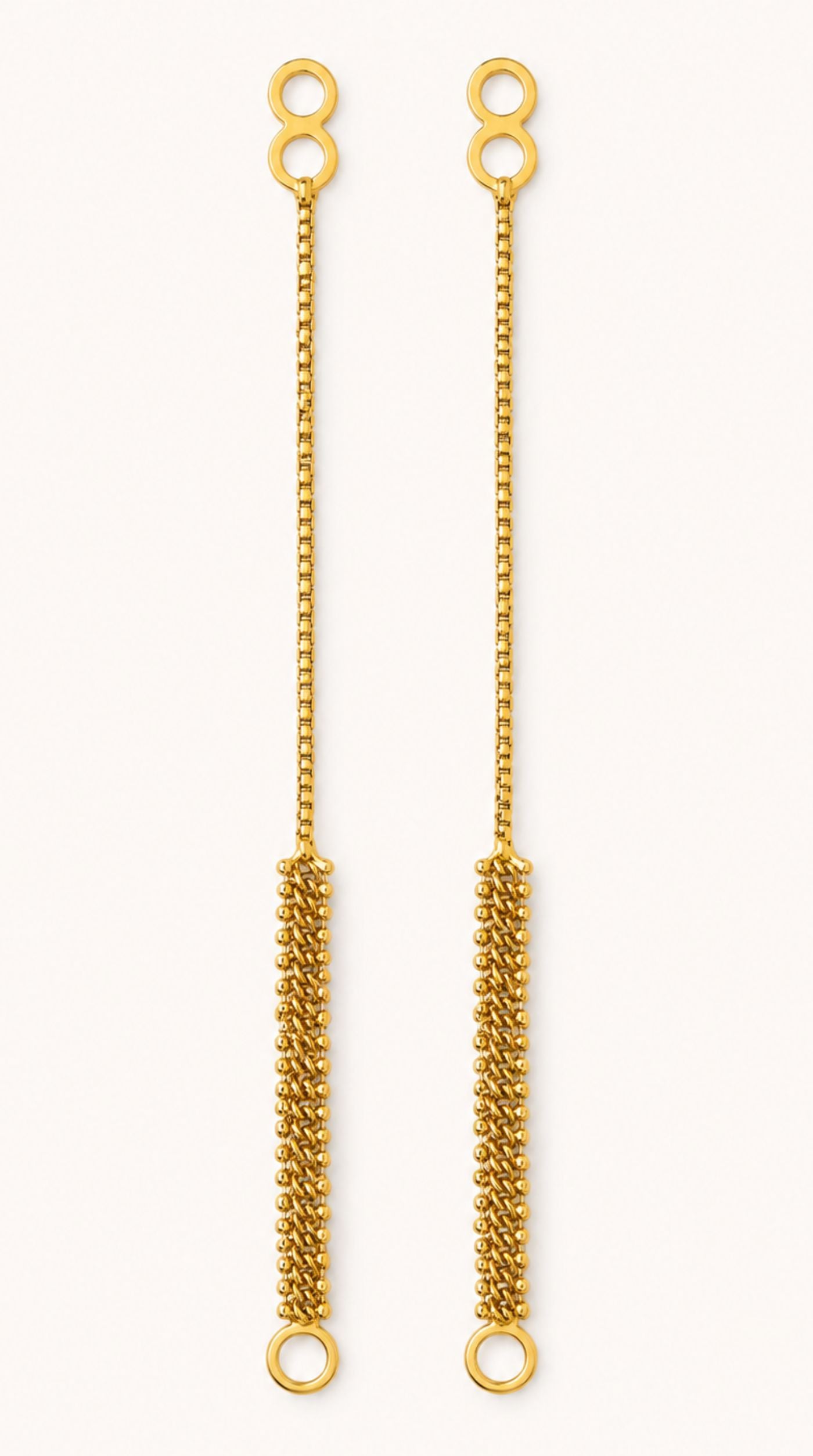 Gold Earring Support Chain