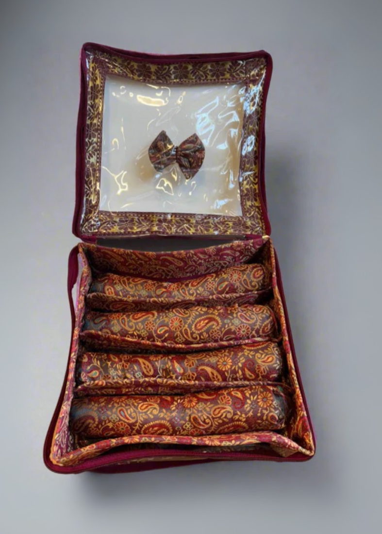 Maroon Bangle Box