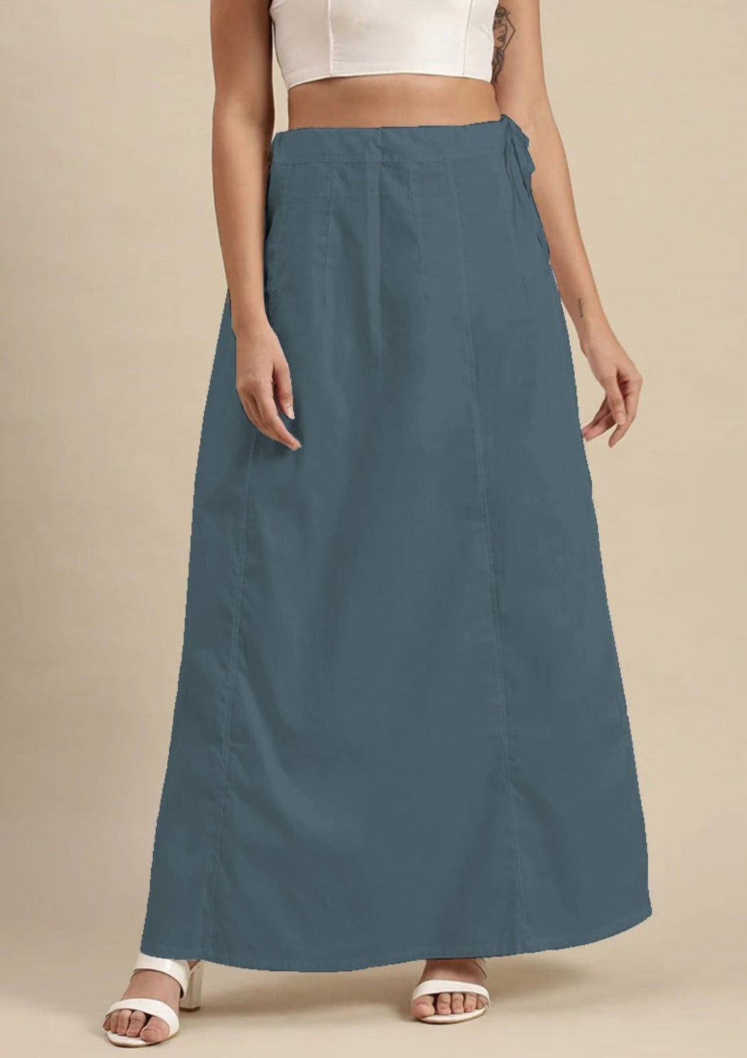 Classic Grey- blueish Cotton Petticoat