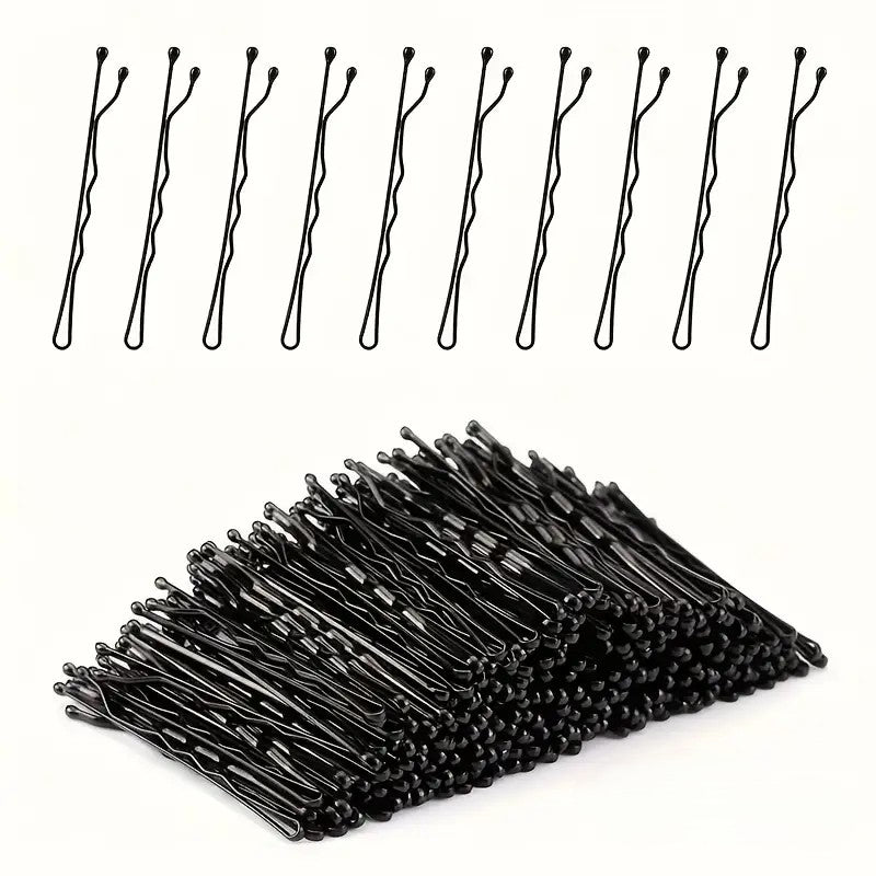 Plain Black Bobby Pins