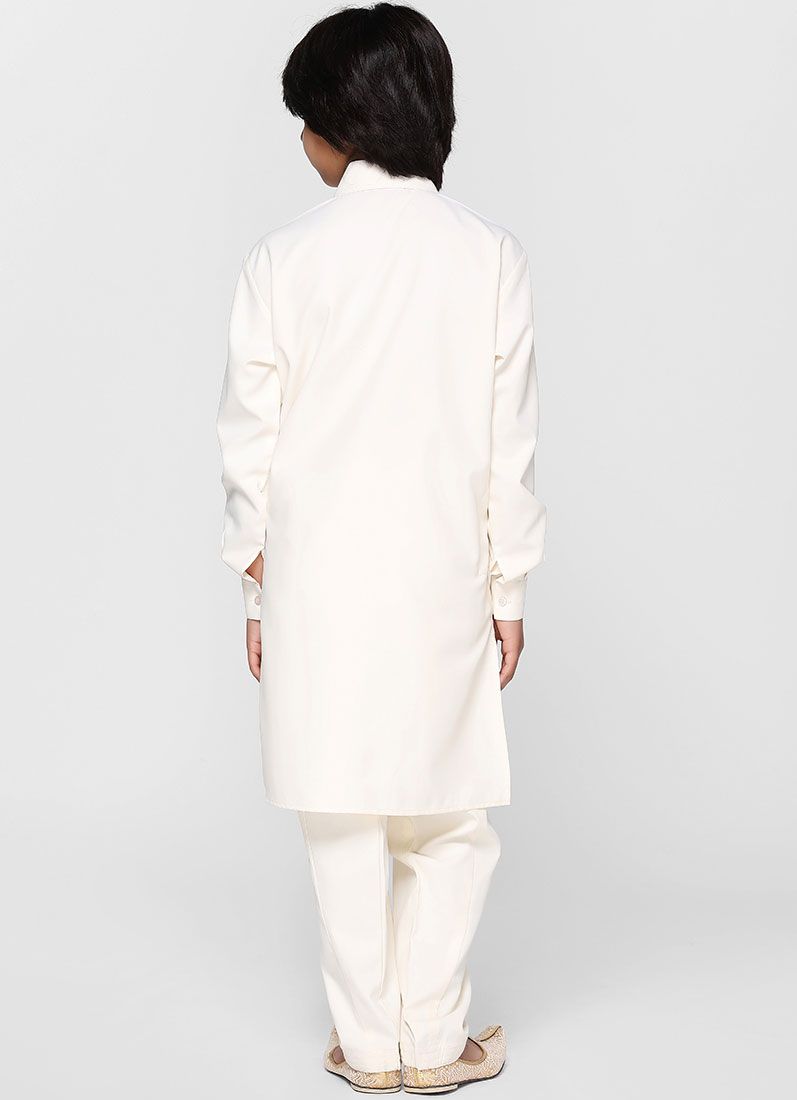 Buy Beige Collar Kurta Salwar Set