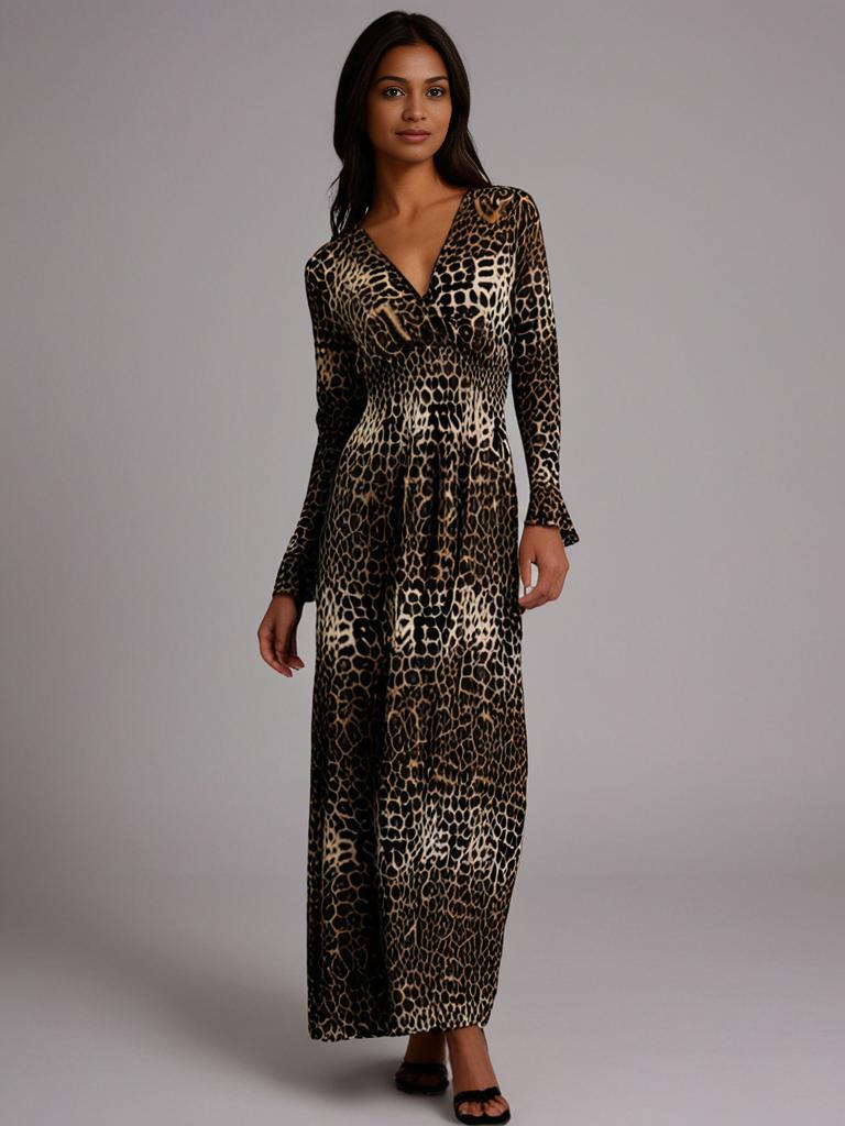 Animal Print Maxi Dress