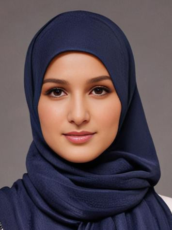 Navy Blue Cotton Soft scarf