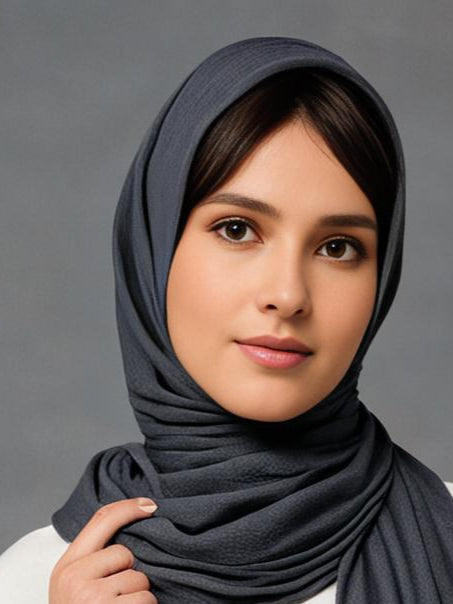 Dark Grey Cotton Soft scarf