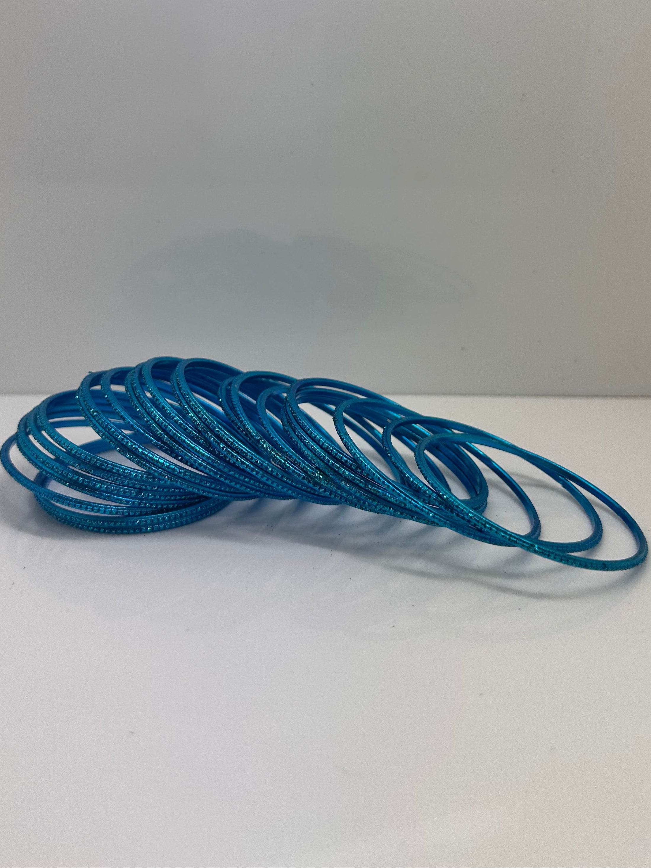 Ferozi Glitter Bangles