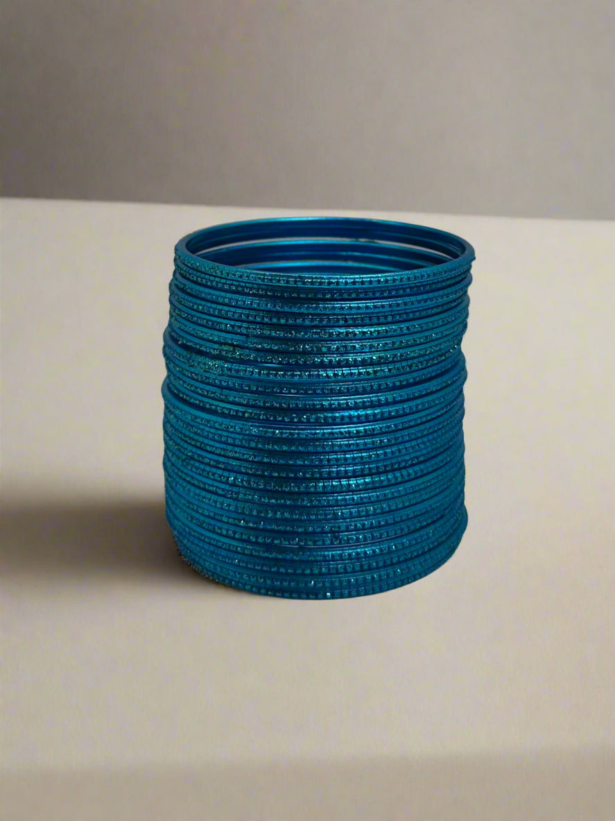 Ferozi Glitter Bangles