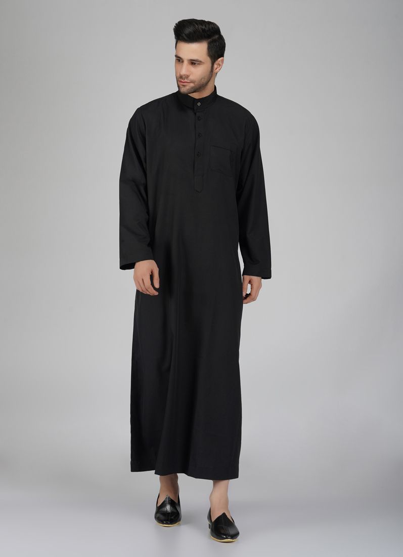 Buy Men's Black Long Jubba