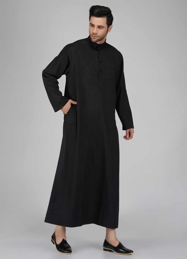 Buy Men's Black Long Jubba