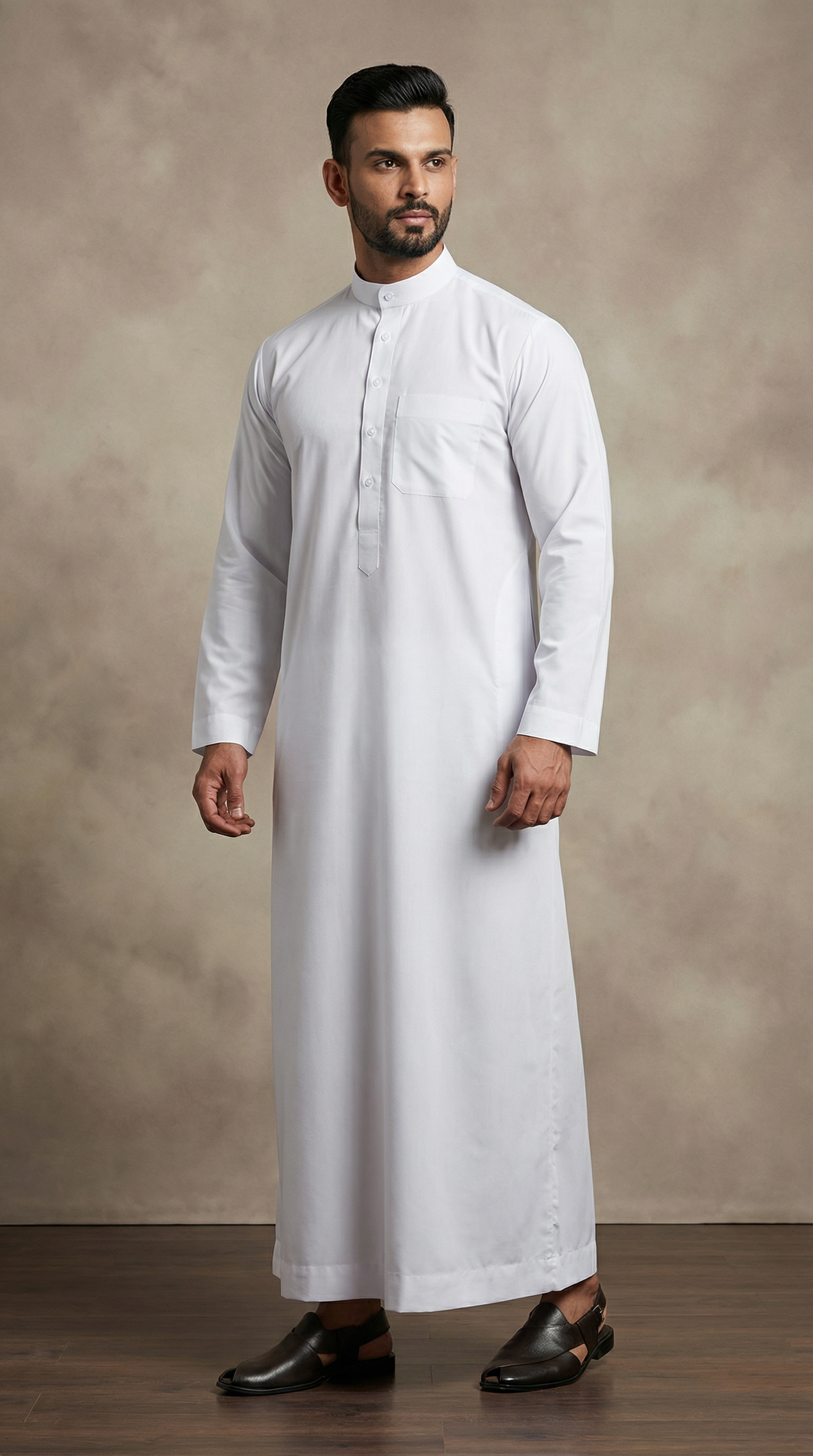 Men’s White Juba (Thobe) – Classic Premium Islamic Wear
