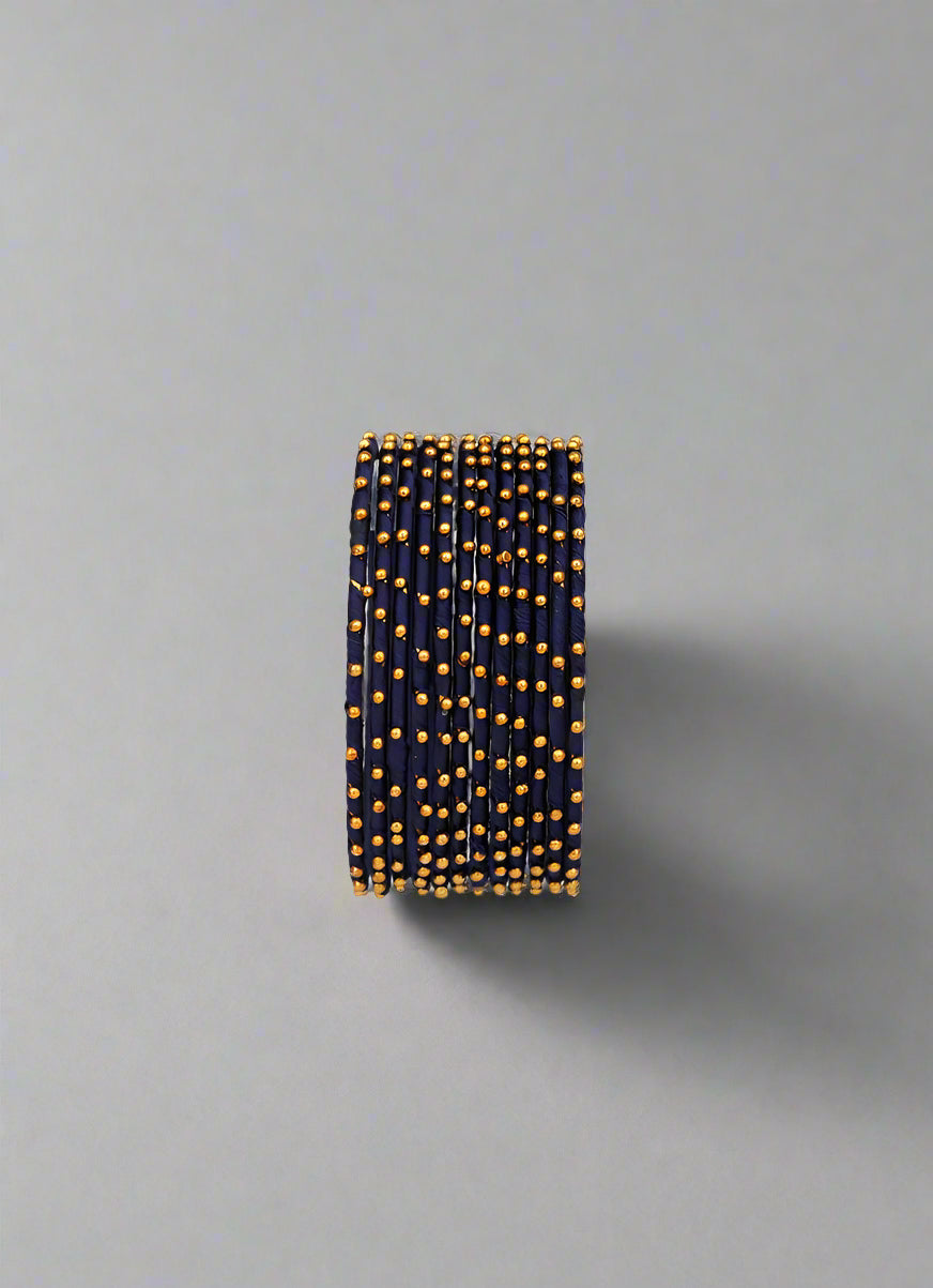 Buy Kids Navy Blue Bangles Set