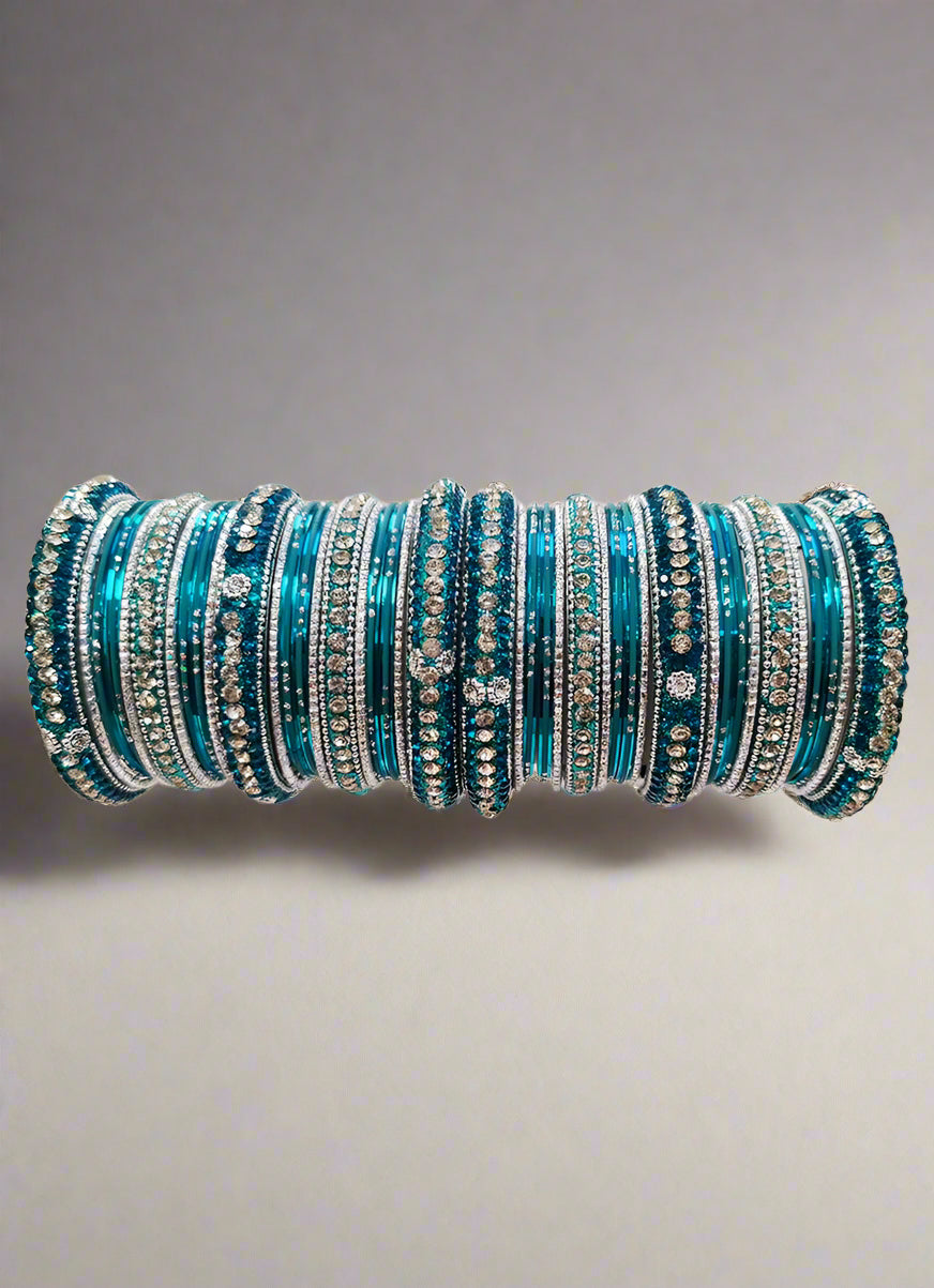 Buy Rama Studded Double Bangle Set