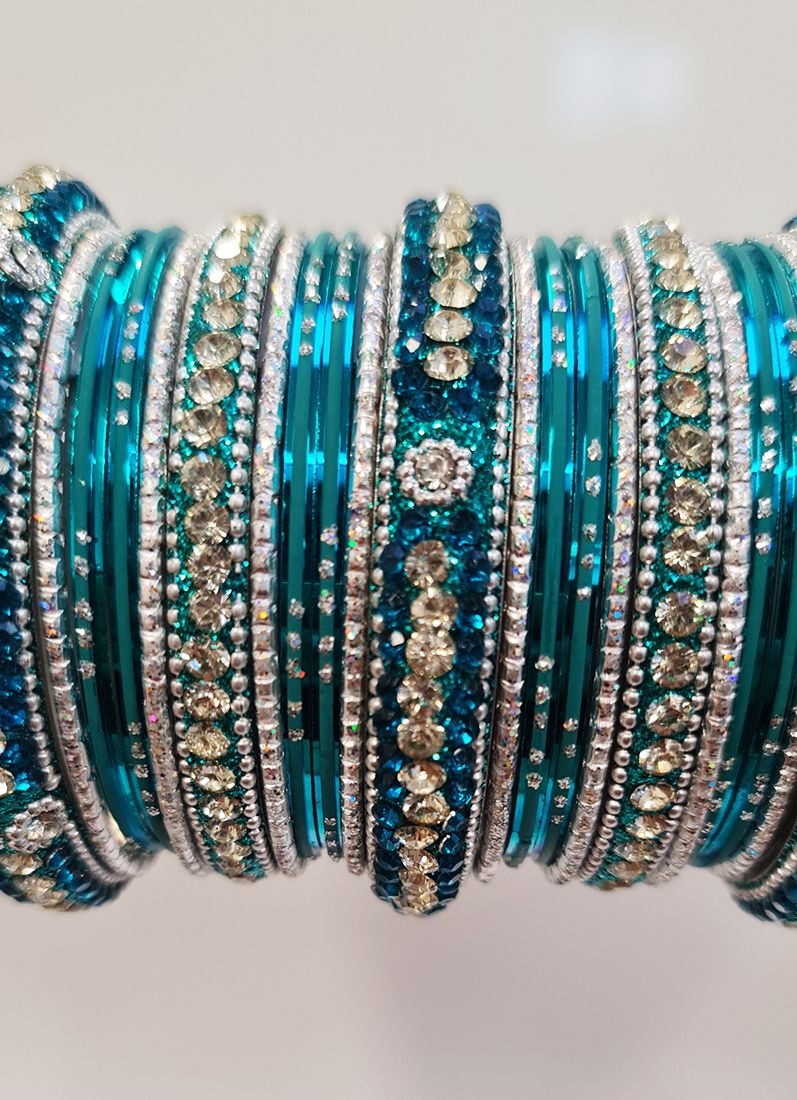 Buy Rama Studded Double Bangle Set