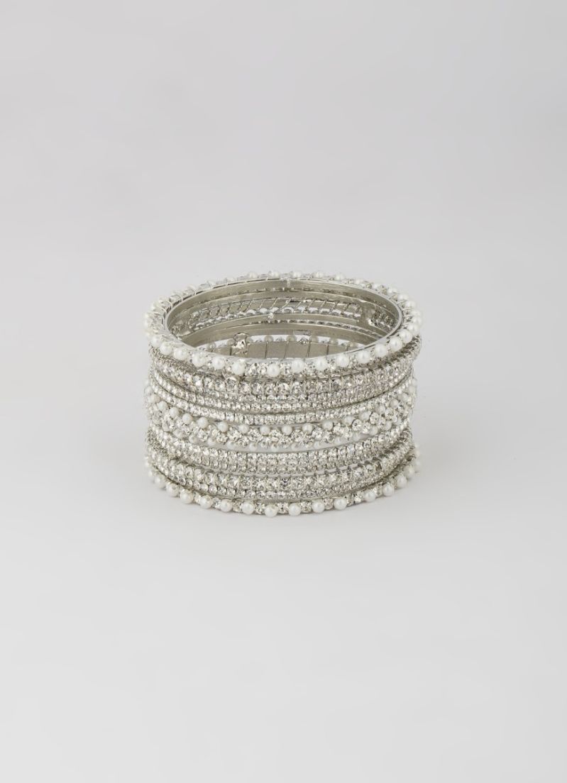Buy Exquisite Diamante Bangle Set
