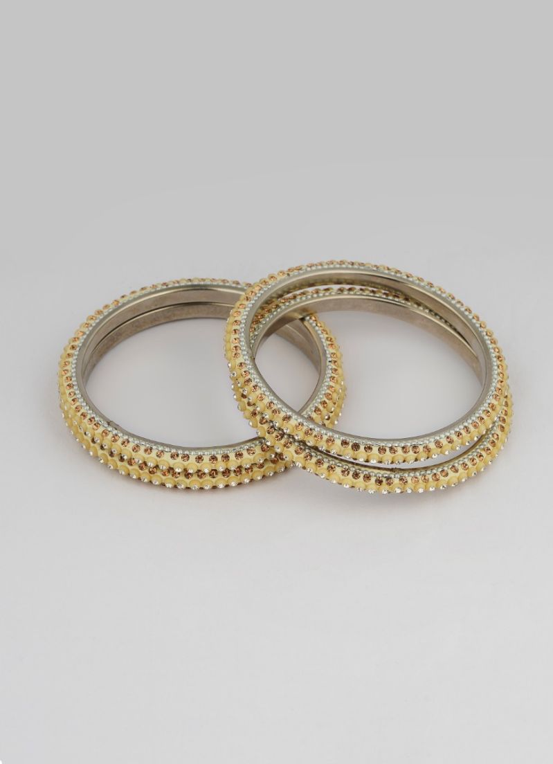 Buy Creamy Four Pcs Bangle Set