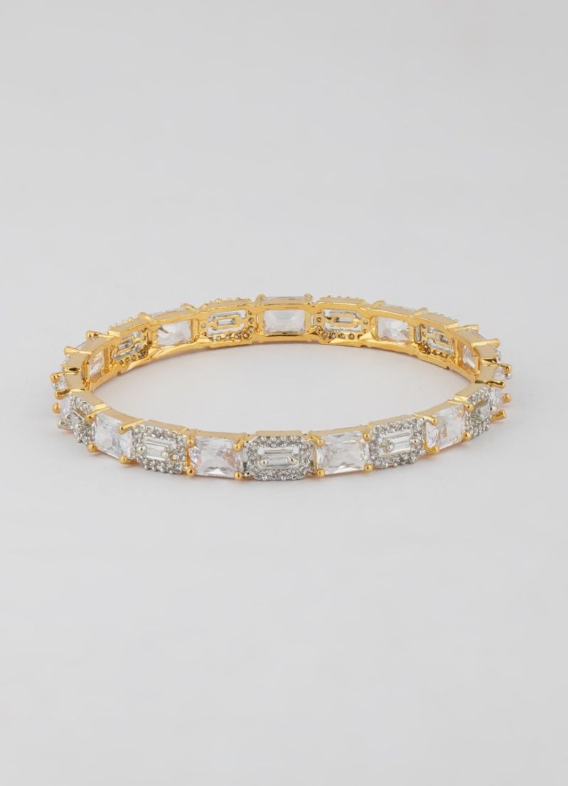 Buy American Diamond Gold Kara Set