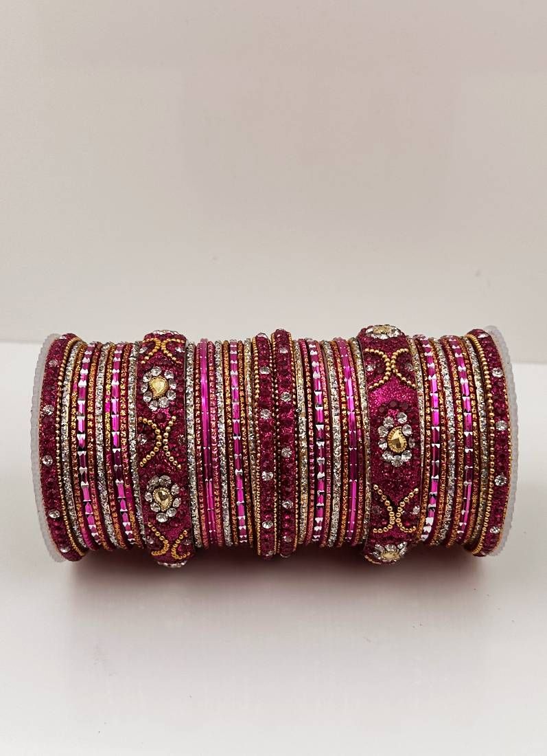 Buy Rani Pink Double Bangle Set