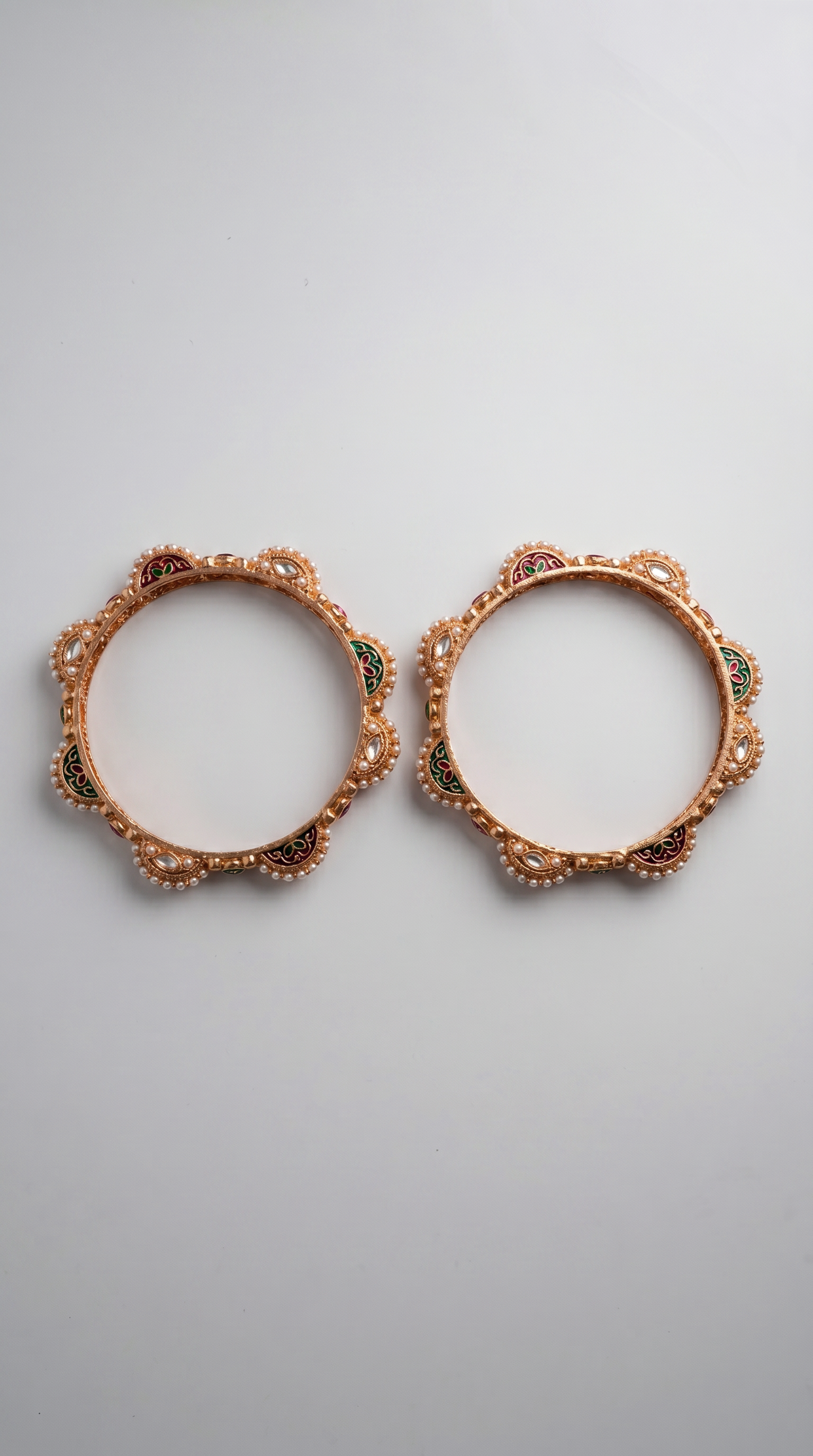 Pearl and kundan set with Menakari