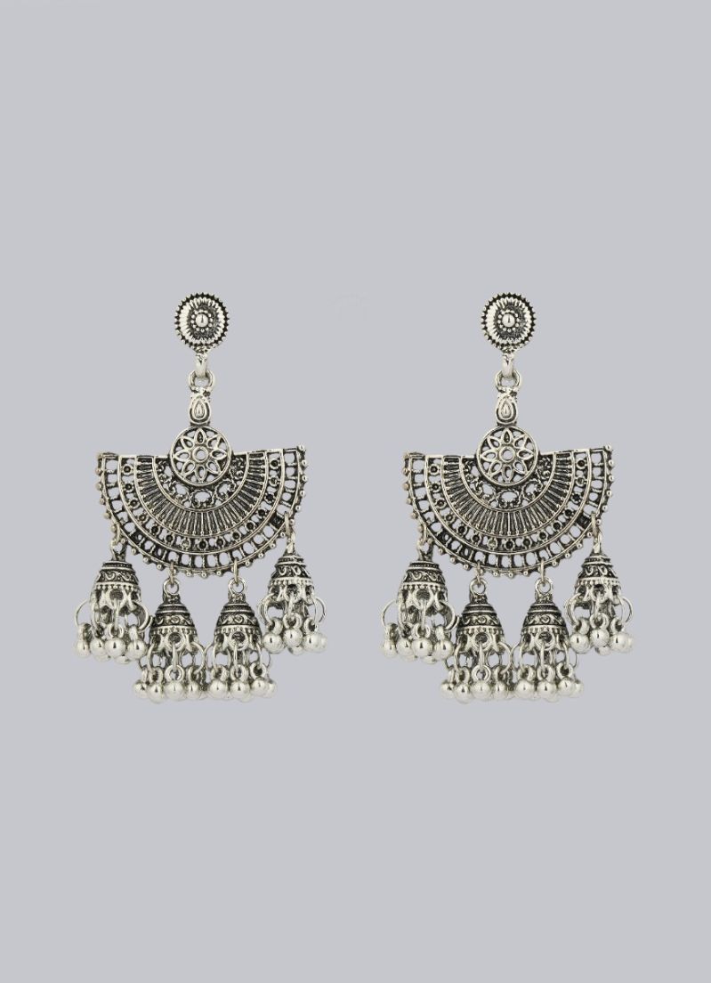 Buy Silver Press On Jumki