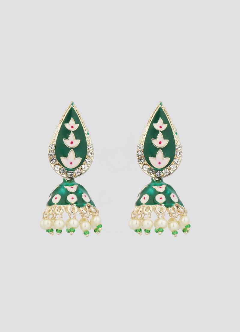 Small Green Press On Jumki