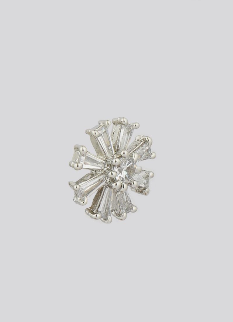 Silver Diamonte Stud Earrings