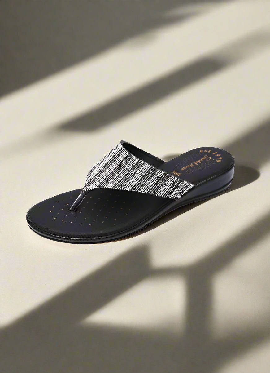 Buy Ladies Black Chappal