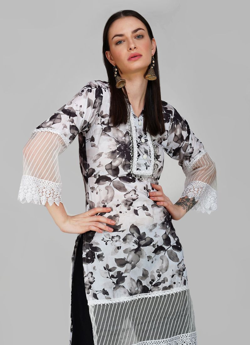 Buy Black Cotton Trouser Suit Set