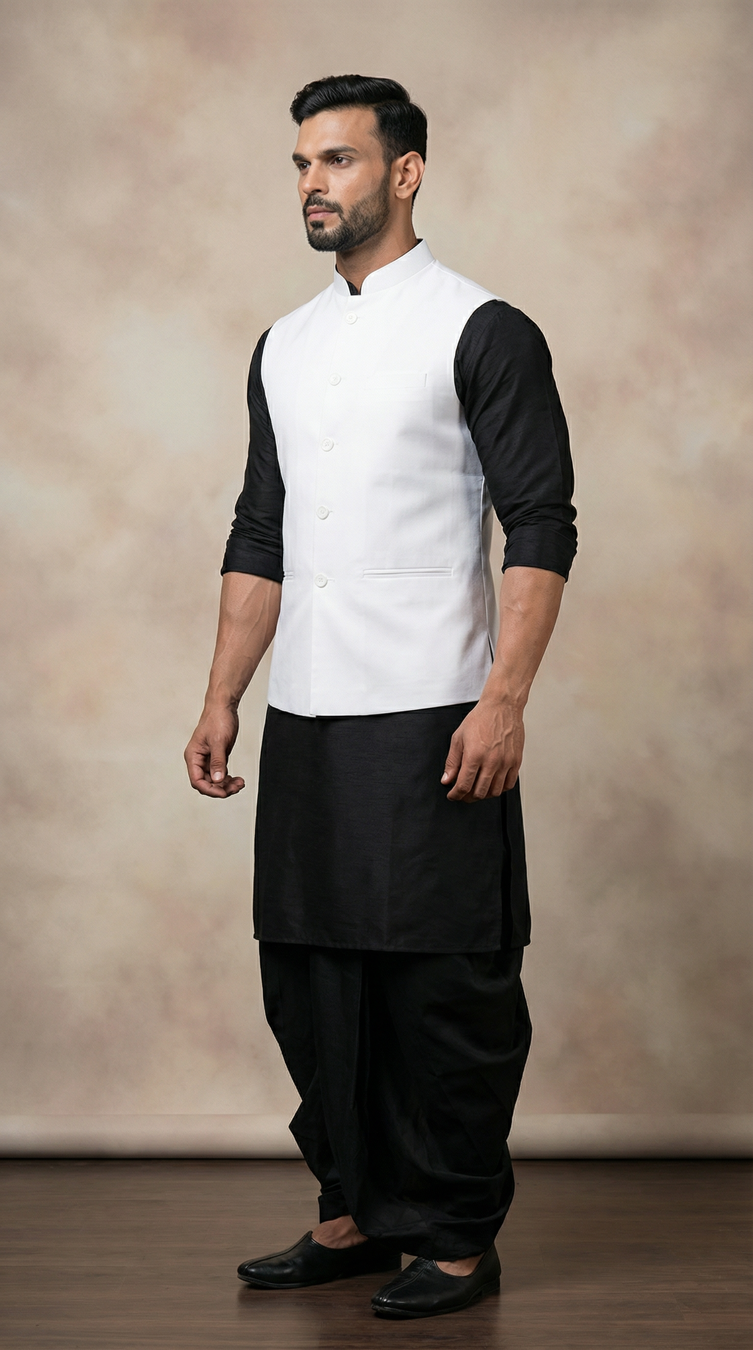 Men's Off-White Linen Jacket