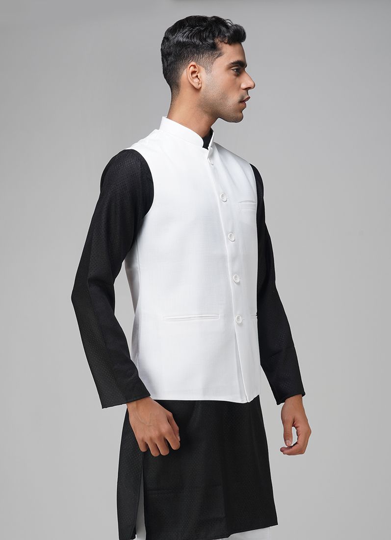 Buy Men's Off-White Linen Jacket