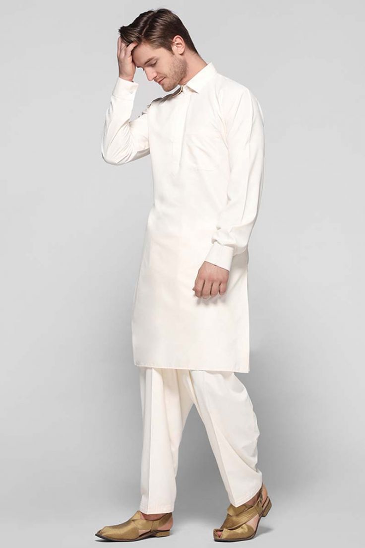 Buy Collared Kurta Salwar Set