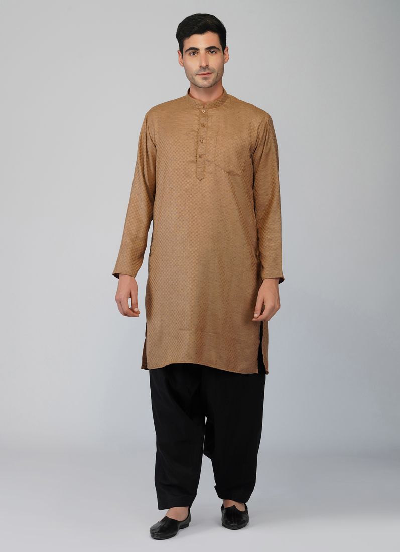 Buy Textured Cotton Kurta Salwar Set